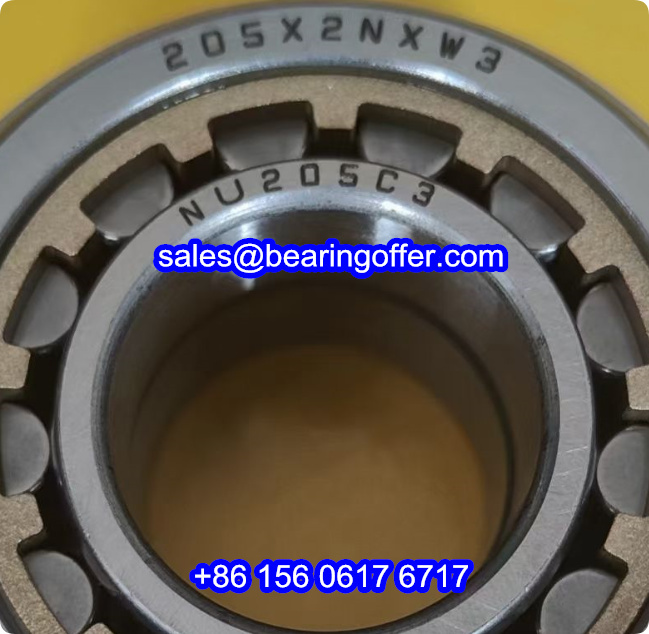 205X2WNXW3 Cylindrical Roller Bearing NU205C3 Rolling Bearing NU205X2WNXW3 - Stock for Sale