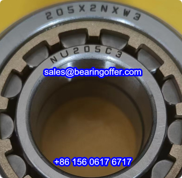 205X2WNXW3 Cylindrical Roller Bearing NU205C3 Rolling Bearing NU205X2WNXW3 - Stock for Sale