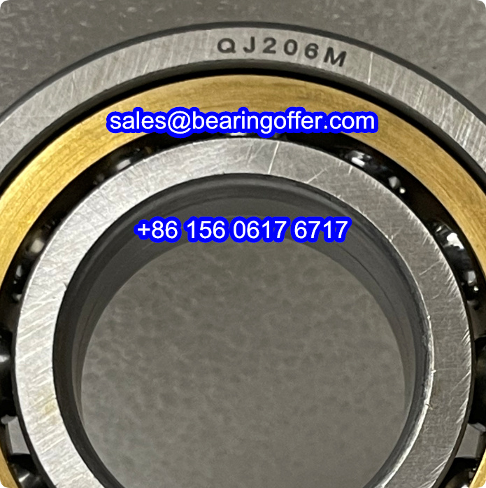 QJ206M Four Point Contact Bearing 30x62x16 Ball Bearing - Stock for Sale