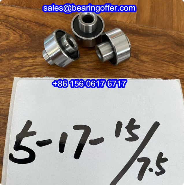 5x17x15/7.5 Deep Groove Ball Bearing 5x17x7.5/15 Rolling Bearing - Stock for Sale