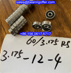 60/3.175RS Deep Groove Ball Bearing 3.175*12*4 Rolling Bearing 60/3.175-2RS - Stock for Sale