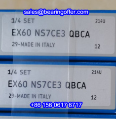 EX60 NS7CE3 QBCA Spindle Bearing EX60NS7CE3QBCA Ball Bearing - Stock for Sale