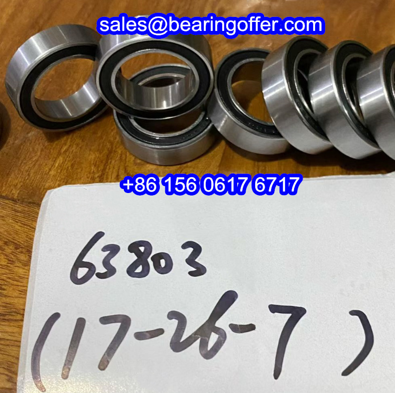 63803-2RS Deep Groove Ball Bearing 17x26x7 Rolling Bearing 63803 - Stock for Sale