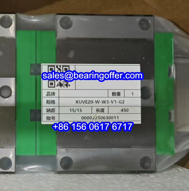 KUVE20-W-W3-V1-G2 Linear Carriage KWVE20-W-V1-G2 Runner Block KWVE20W - Stock for Sale