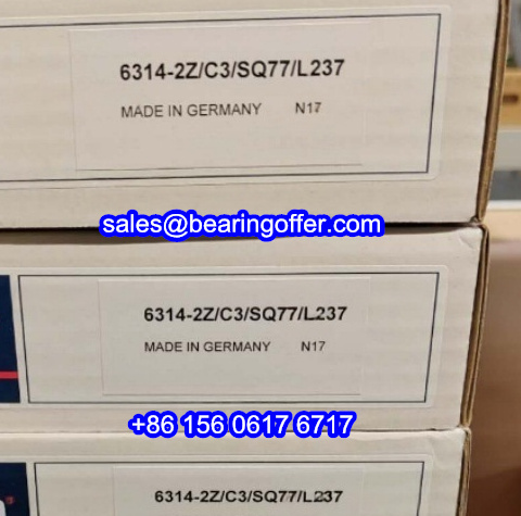 6314-2Z/C3/SQ77/L237 Insulated Bearing 6314-C3/SQ77/L237 Ball Bearing - Stock for Sale