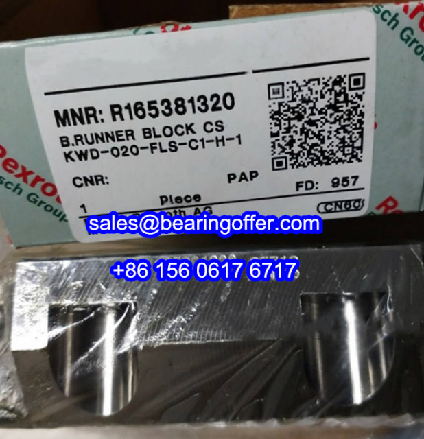 R165381320 Linear Rail Carriage KWD-020-FLS-C1-H-1 Runner Block - Stock for Sale