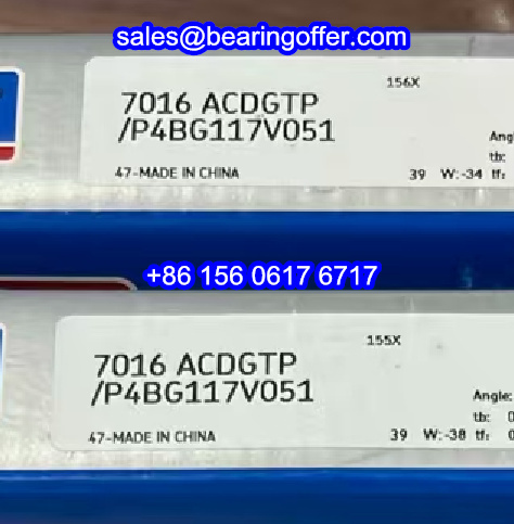 7016ACDGTP/P4BG117V051 Spindle Bearing 7016 ACDGTP Ball Bearing - Stock for Sale