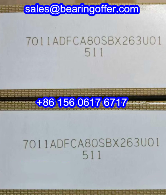 7011ADFCA80SBX263U01 Spindle Bearing 7011ADF Ball Bearing - Stock for Sale
