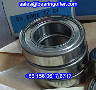 SS6006ZZC4 Stainless Steel Bearing 30x55x13 Ball Bearing SS6006 ZZ C4 - Stock for Sale