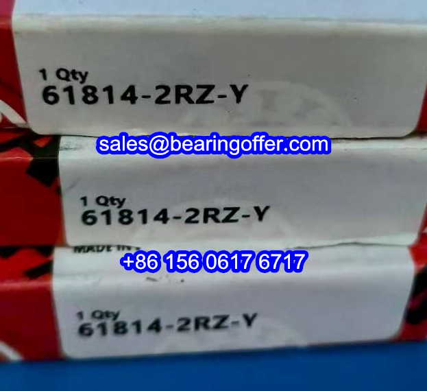 61814-2RZ-Y Deep Groove Ball Bearing 61814-2RZ Rolling Bearing 61814-Y - Stock for Sale