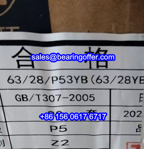63/28/P53YB Automobile Bearing 63/28YB-30-5010 Ball Bearing - Stock for Sale
