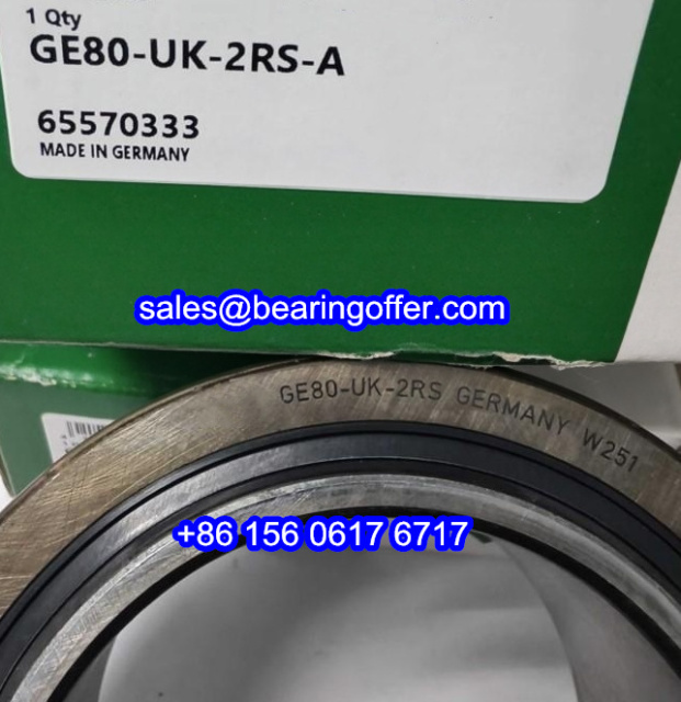 GE80-UK-2RS-A Spherical Plain Bearing 80x120x55 Rolling Bearing 65570333 - Stock for Sale