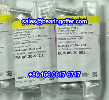 BEM06-20-502L Rod End Bearing BEM06-20-502 Rod End - Stock for Sale