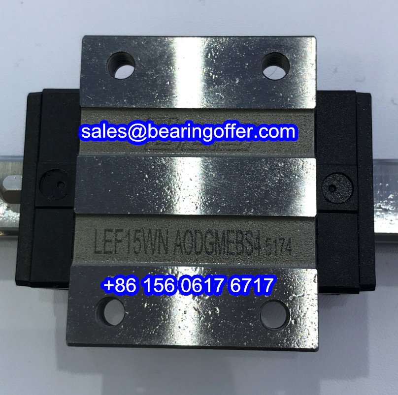 LEF15WN Linear Rail Carriage 19.5x52x56.8 Runner Block LEF 15 WN - Stock for Sale