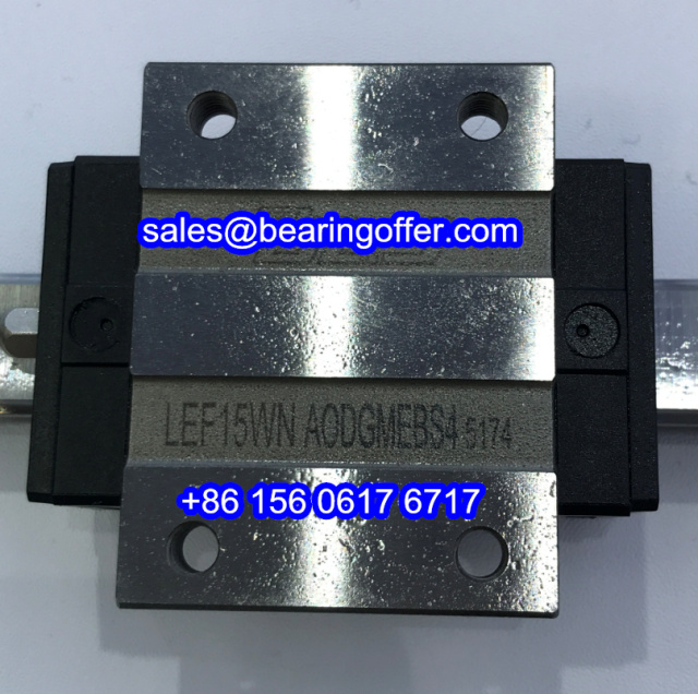 LEF15WN Linear Rail Carriage 19.5x52x56.8 Runner Block LEF 15 WN - Stock for Sale