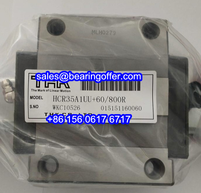 HCR35A1UU+60/800R Curved Rail Slider HCR35A1UU Guide Carriage - Stock for Sale