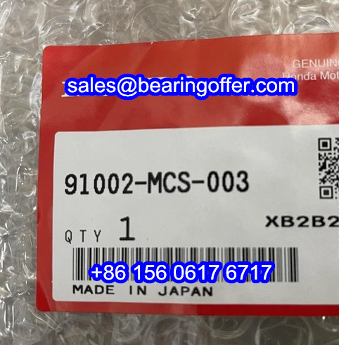 91002-MCS-003 Automobile Bearing 31X65X16 Ball Bearing 91002MCS003 - Stock for Sale