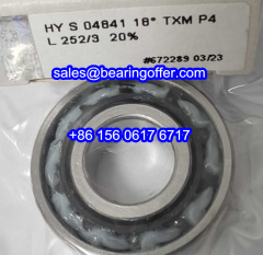 HY S 04841 18° TXM P4 L252/3 20% Spindle Bearing HYS04841 Ball Bearing - Stock for Sale
