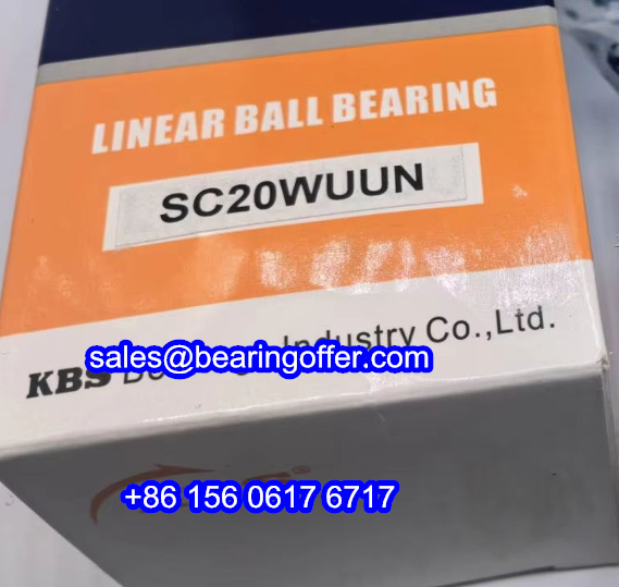 SC20WUU Linear Case Bearing 20x54x100 Linear Ball Bearing SC20W - Stock for Sale