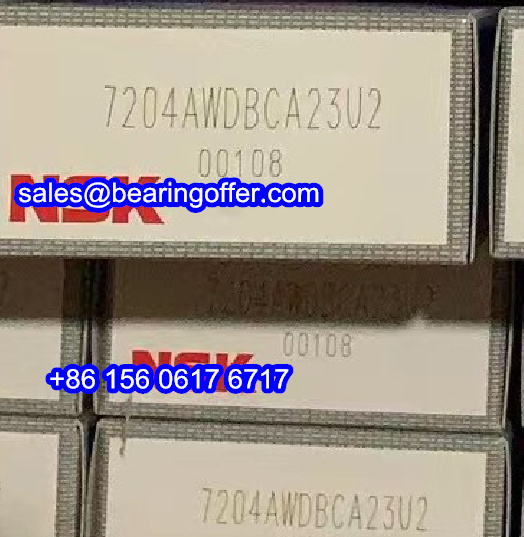 7204AWDBCA23U2 Spindle Bearing 20*47*14 Ball Bearing - Stock for Sale