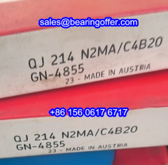 QJ214N2MA/C4B20 GN-4855 Transmission Bearing QJ 214 N2MA Ball Bearing - Stock for Sale