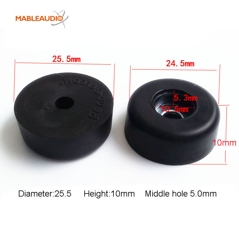 MAFE0006 10pcs Rubber feet 24.5mm x10mm