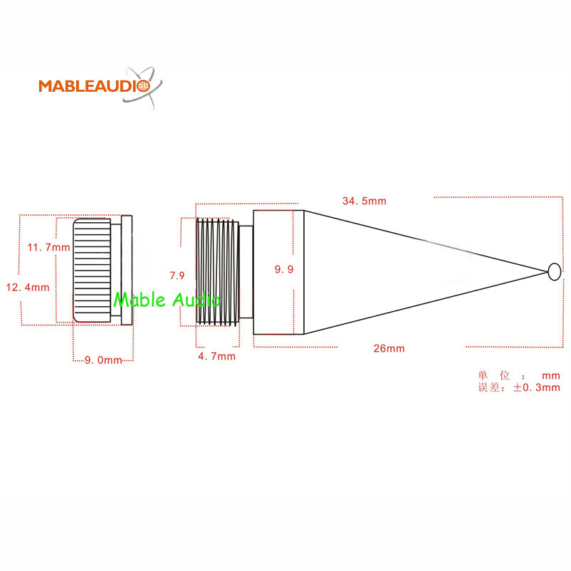MAFE0043 10pcs Speaker Spike