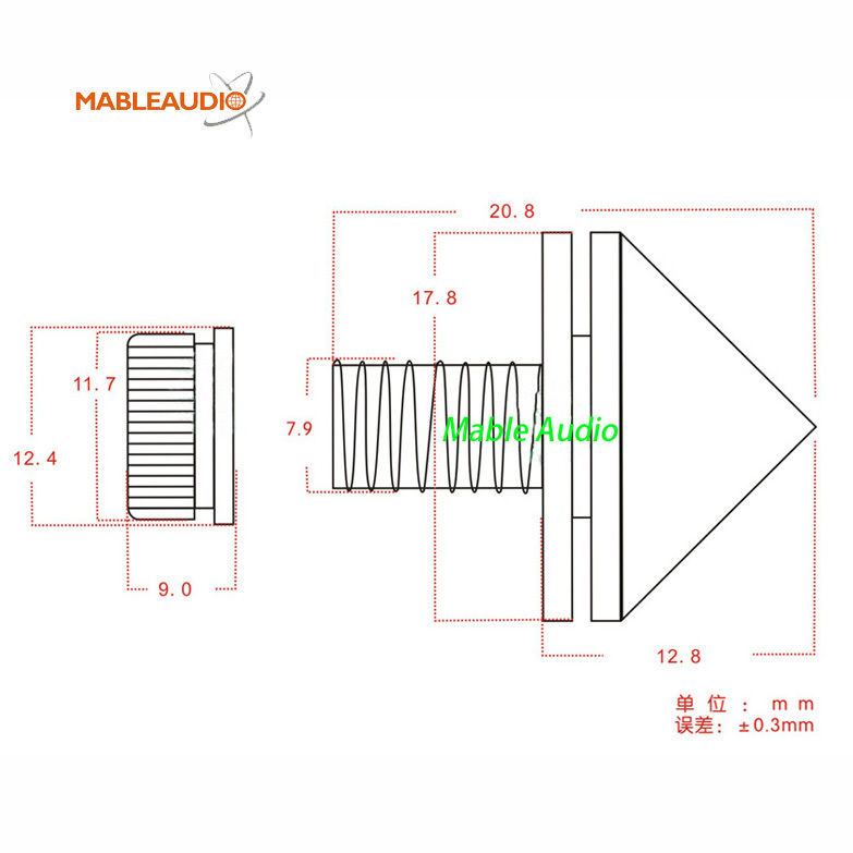 MAFE0041 10pcs Speaker Spike