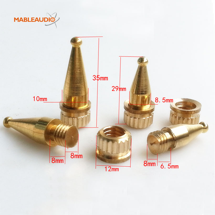 MAFE0415 10pcs 10x35 brass spikes