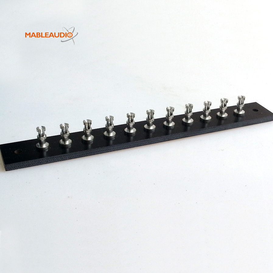 MABR0006E/MABR0006I 11pins turrets board 3mm thickness Nickel plated slotted turrets