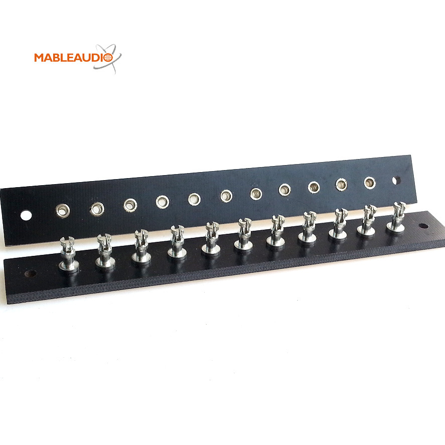 MABR0006E/MABR0006I 11pins turrets board 3mm thickness Nickel plated slotted turrets