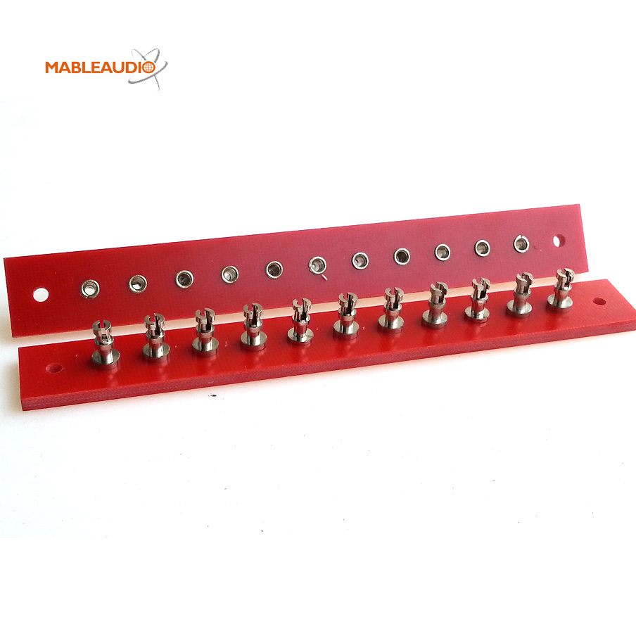 MABR0006E/MABR0006I 11pins turrets board 3mm thickness Nickel plated slotted turrets