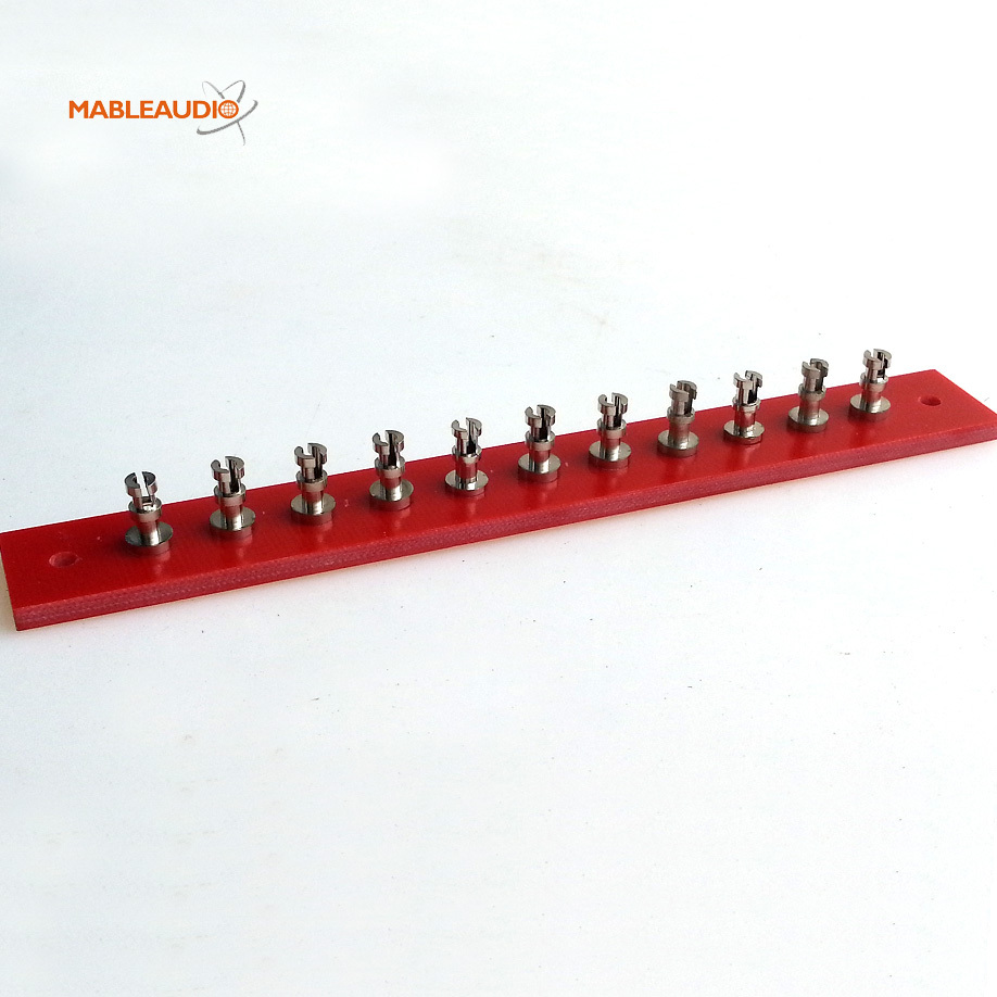 MABR0006E/MABR0006I 11pins turrets board 3mm thickness Nickel plated slotted turrets