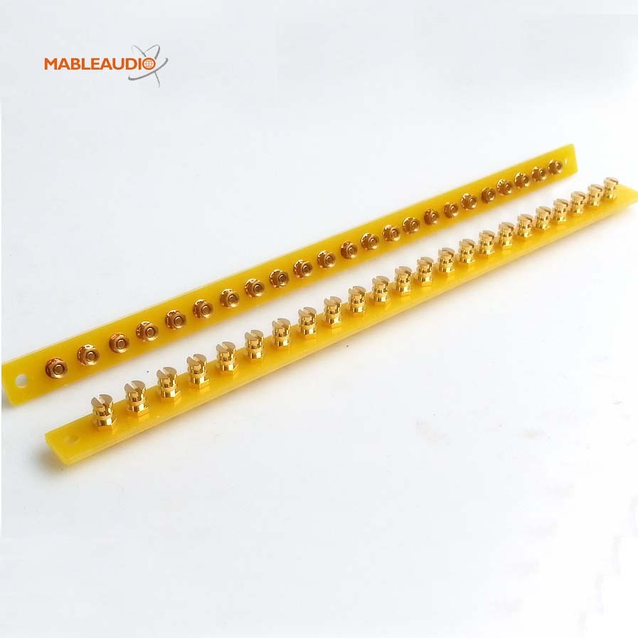 MABR0008 23pins turret board with gold plated forked turrets