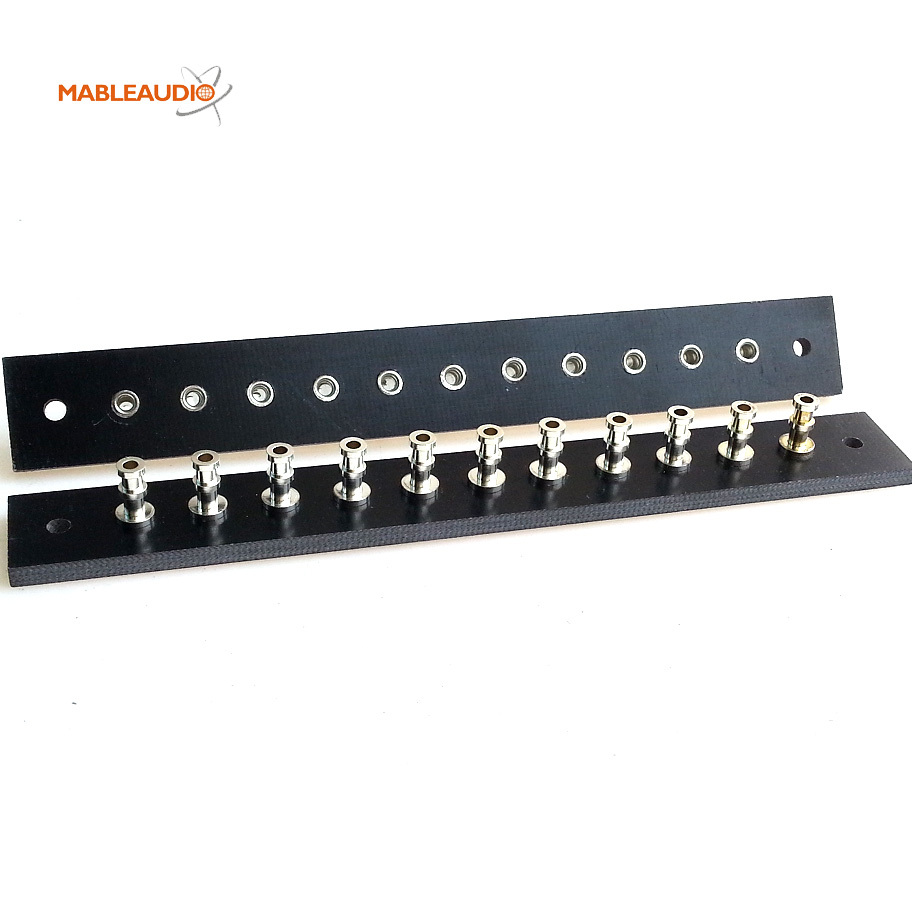 MABR0006F 11pins 3mm black board with silver plated turrets