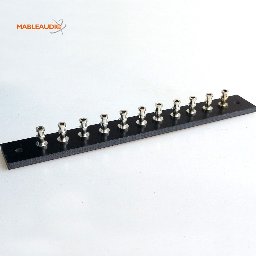 MABR0006F 11pins 3mm black board with silver plated turrets