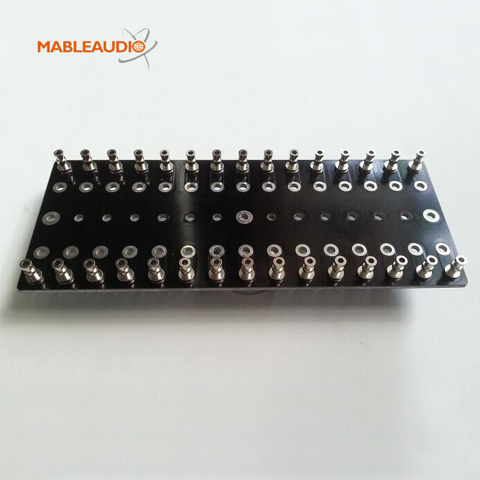 MABR0035 Black board with silver round turrets