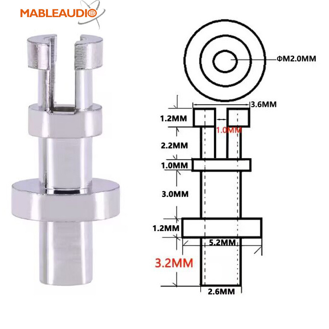 MATU0002 50pcs forked turrets for 2mm board