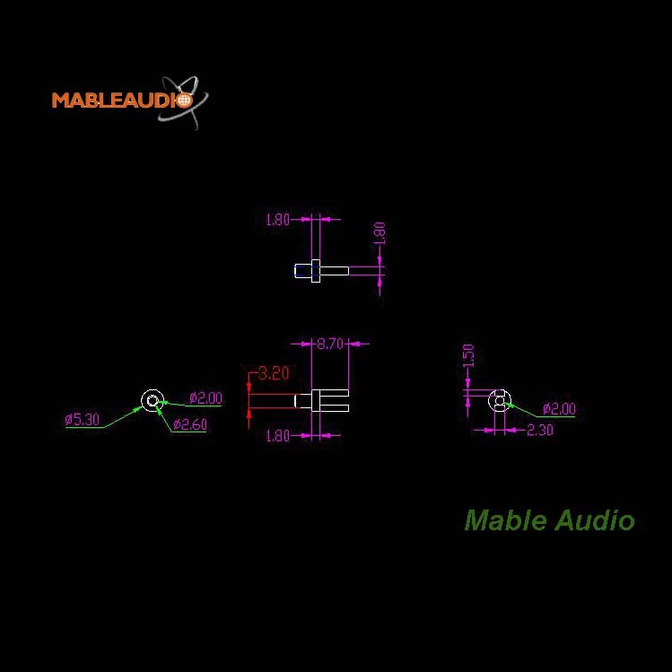 MATU0003 50pcs forked turrets for 3mm board