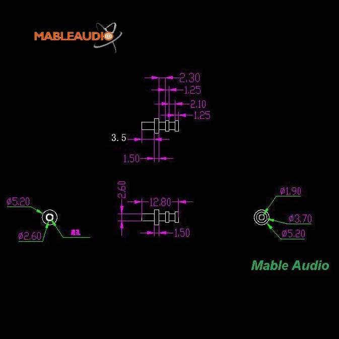 MATU0007A 50pcs turrets for 2mm board with tinned plated