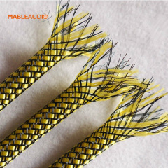 Yellow PP+black PET woven