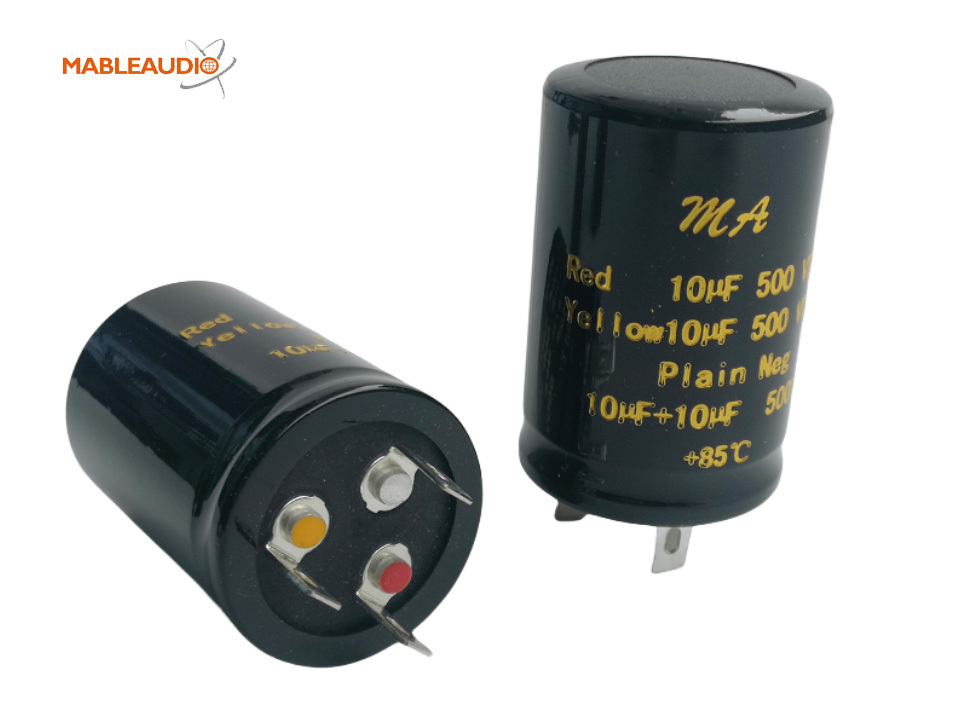 MAEC0024 5pcs 500V 10uF+10uF Electrolytic capacitors