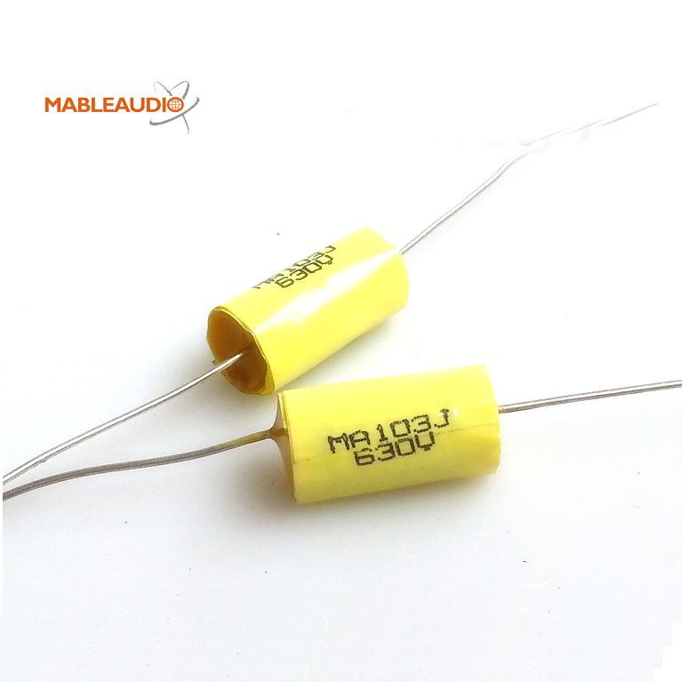 MACP0008 10pcs 630V 103 DC metallized polyester film axial capacitor MKT
