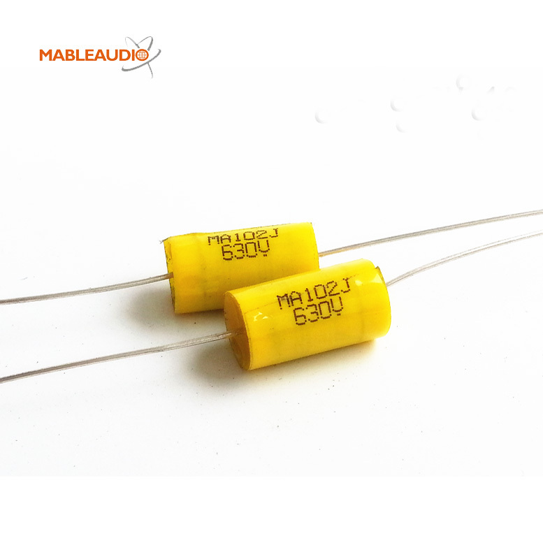 MACP0013 10pcs 630V 102 DC metallized polyester film axial capacitor MKT