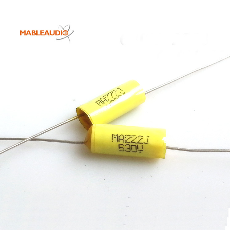 MACP0014 10pcs 630V 222 DC metallized polyester film axial capacitor MKT