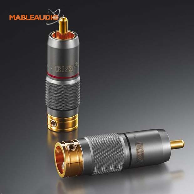MAEZ0009 EIZZ EZ-203 Male RCA Plug  24K Gold plated Teflon Insulator
