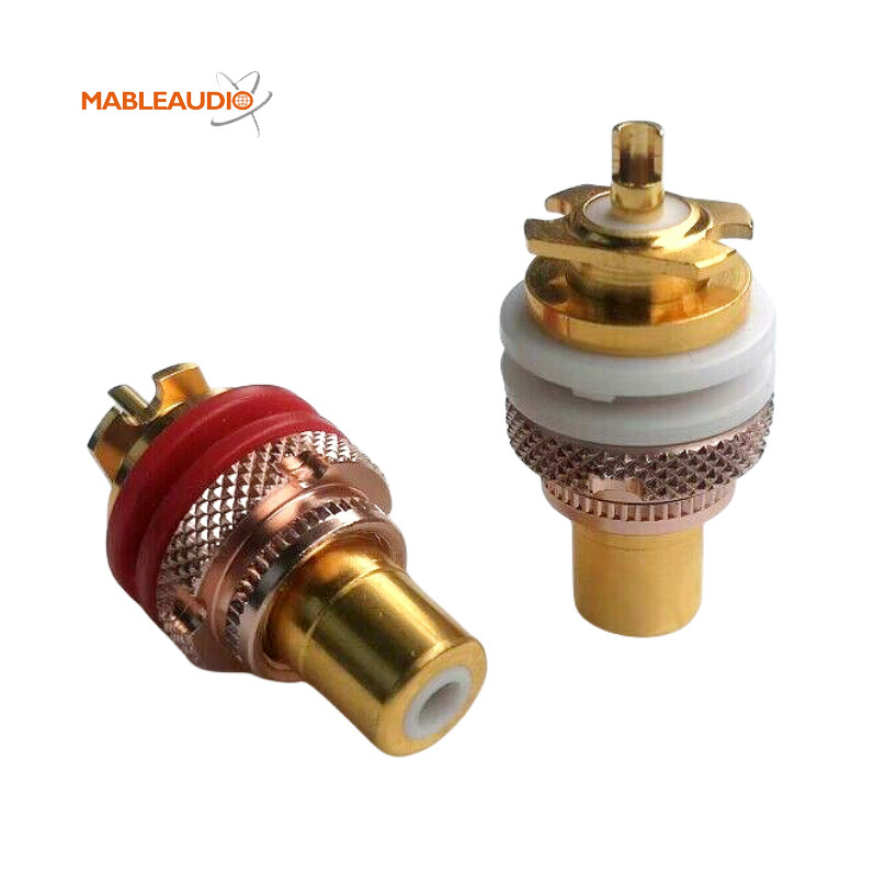 MAEZ0003 EIZZ EZ-103 24K Gold Plated Female RCA Jack Connector