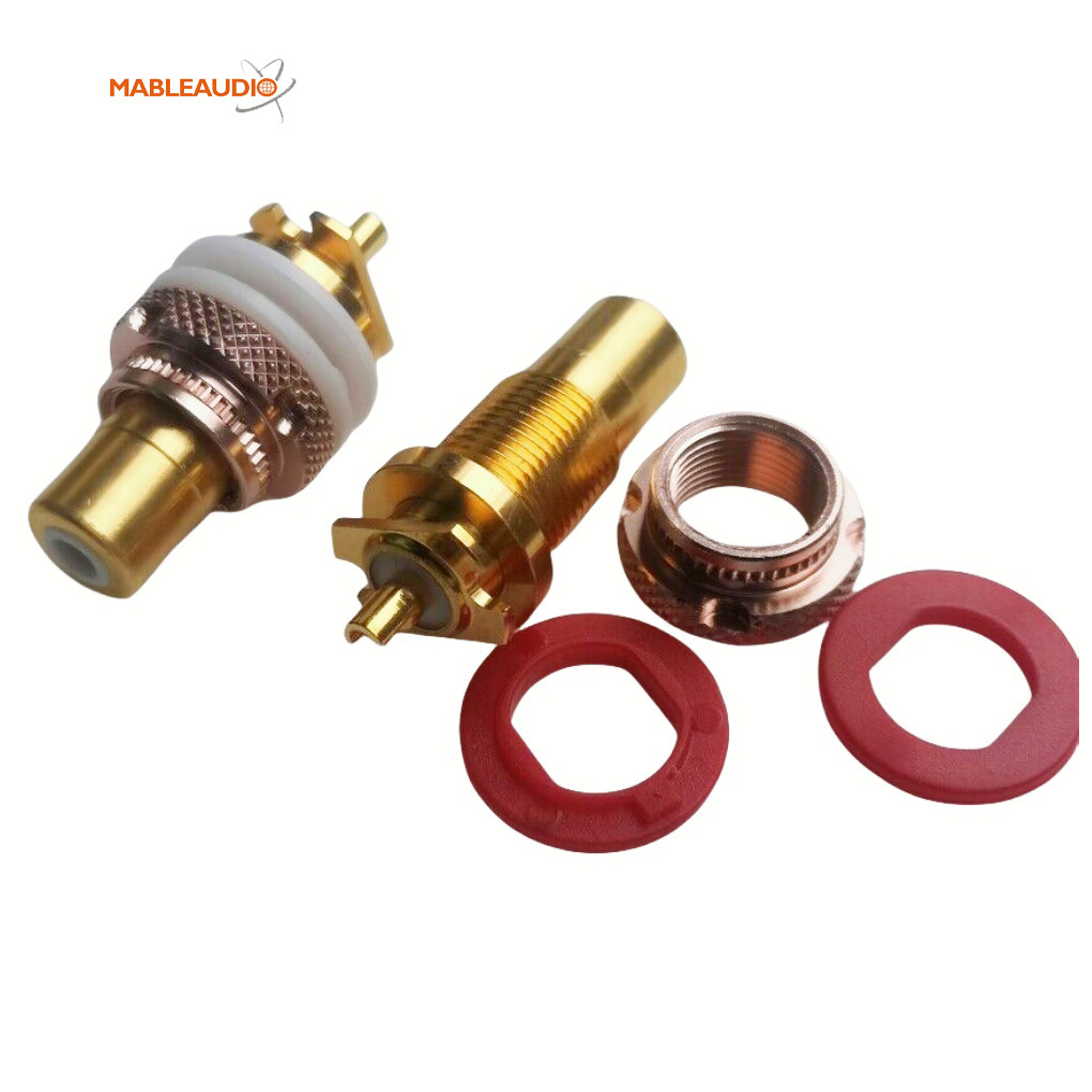 MAEZ0003 EIZZ EZ-103 24K Gold Plated Female RCA Jack Connector