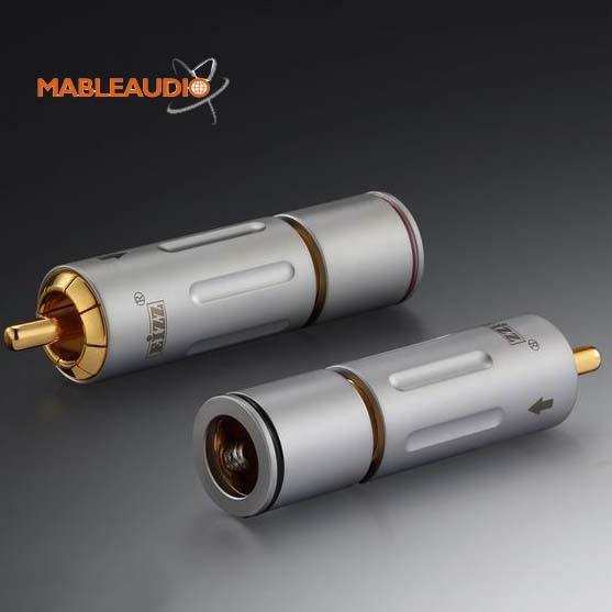 MAEZ0010 EIZZ EZ-204 24K Gold plated Male RCA Plug Connector with Lock