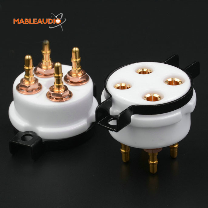MAEZ0022 EZ-1104A GZC4-D-G  4pin Gold plated ceramic Sockets
